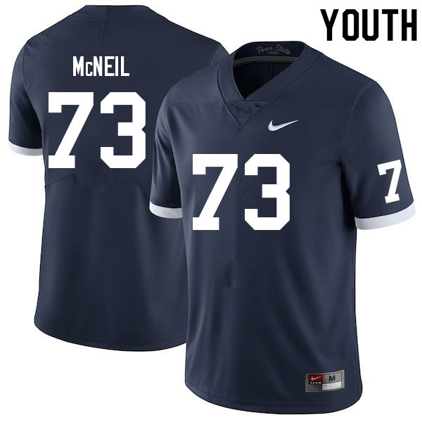 Youth #73 Maleek McNeil Penn State Nittany Lions College Football Jerseys Sale-Retro